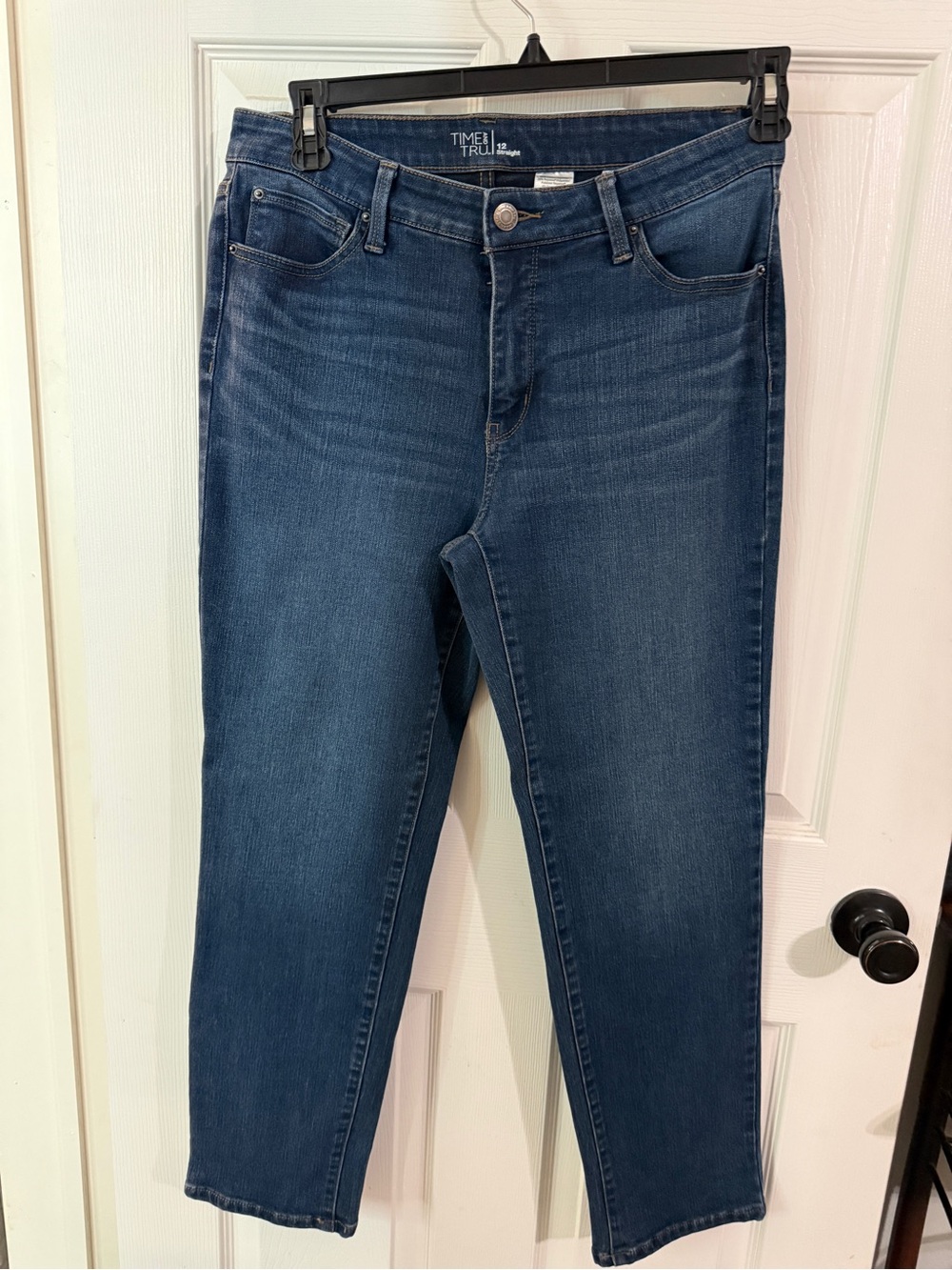 Time and Tru Navy Skinny High-Rise Jeans